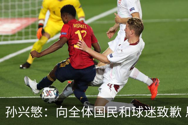 孙兴慜：向全体国民和球迷致歉 恳请少些过度批评伤害